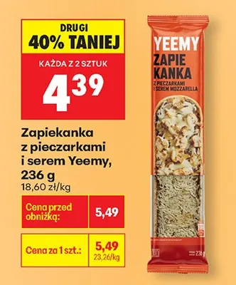 Zapiekanka z pieczarkami i serem promocja w Biedronka