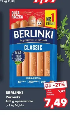 Parówki Berlinki Classic promocja w Kaufland