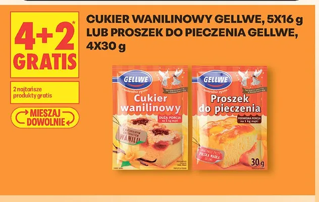 Proszek do pieczenia Gellwe promocja w Biedronka