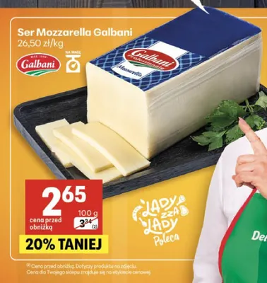 Ser Mozzarella promocja w Delikatesy Centrum