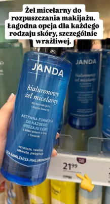 Hialuronowy żel micelarny do demakijażu i mycia twarzy promocja w Rossmann