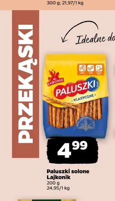 Paluszki solone Lajkonik promocja w Netto