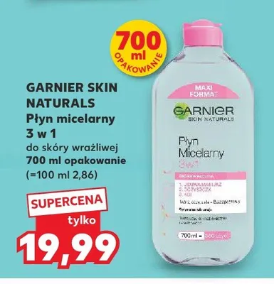 Płyn micelarny 3 w 1 do skóry wrażliwej promocja w Kaufland