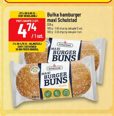 Bułka hamburger maxi Schulstad promocja w POLOmarket