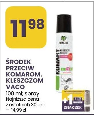 Środek przeciw komarom kleszczom Vaco spray promocja w Stokrotka
