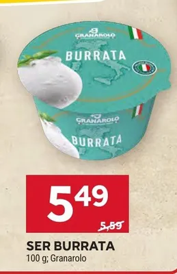Ser Burrata Granarolo promocja w Stokrotka