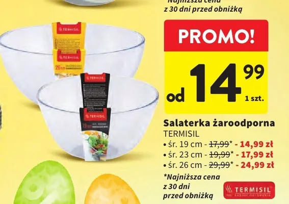Salatarka żaroodporna promocja w Intermarche