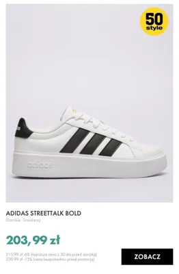 Sneakersy damskie Adidas Streettalk Bold promocja w 50 style