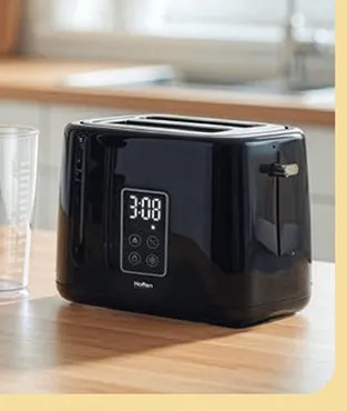 Toaster Hoffen Expert czarny promocja w Biedronka