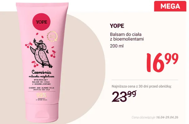 Balsam do ciała z bioemolientami promocja w Rossmann