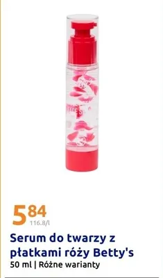 Serum do twarzy z płatkami róży różne warianty promocja w Action