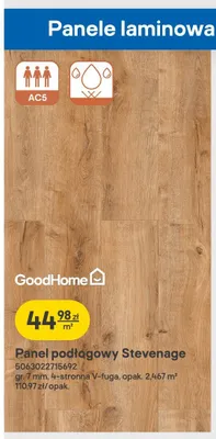 Panel podłogowy GoodHome Stevenage promocja w Castorama