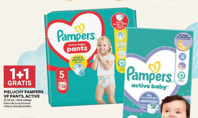 Pieluchy Pampers Active Baby VP promocja w Stokrotka