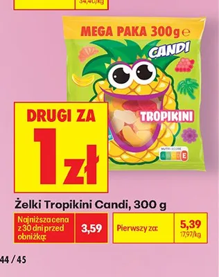 Żelki Tropikini Candi promocja w Biedronka