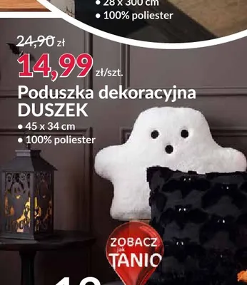 Poduszka dekoracyjna Duszek 45x34 cm promocja w Salony Agata