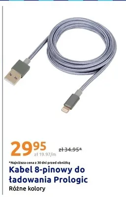 Kabel 8-pinowy do ładowania Prologic promocja w Action