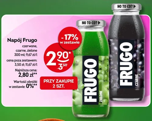 Napój Frugo zielone promocja w Żabka