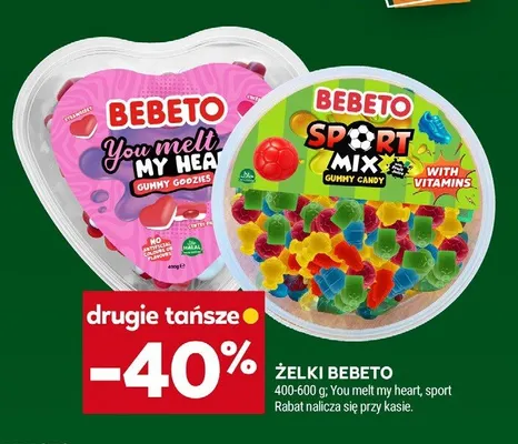 Żelki Bebeto sport promocja w Stokrotka