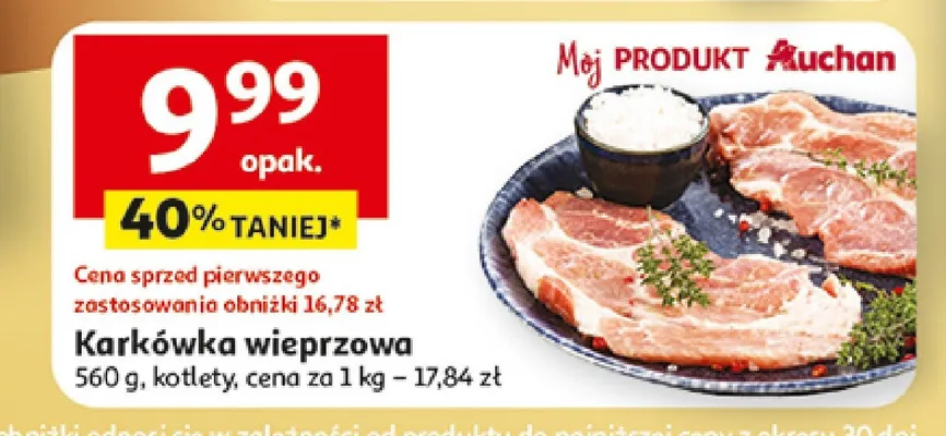 Karkówka wieprzowa promocja w Auchan