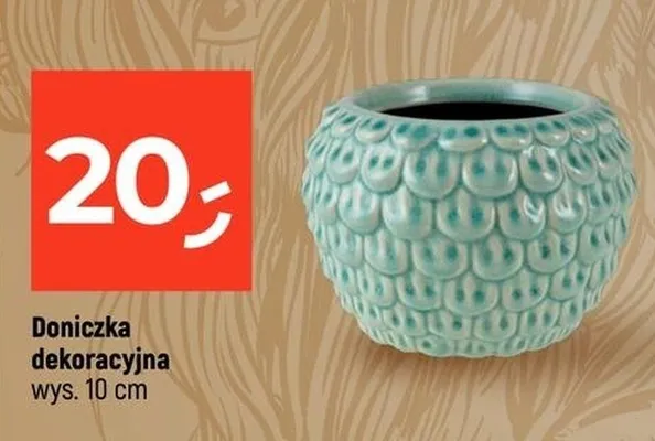 Doniczka dekoracyjna wys. 10cm promocja w Dealz