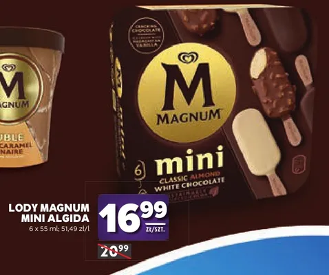 Lody Magnum Mini 6-pak Algida promocja w Stokrotka