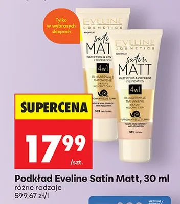 Podkład Satin Matt promocja w Biedronka