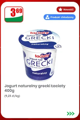 Jogurt naturalny grecki Łaciate promocja w Dino