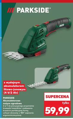 Akumulatorowe nożyce ogrodowe Parkside promocja w Kaufland