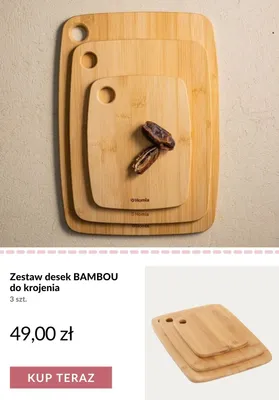 Zestaw desek do krojenia Homla BAMBOU promocja w Homla