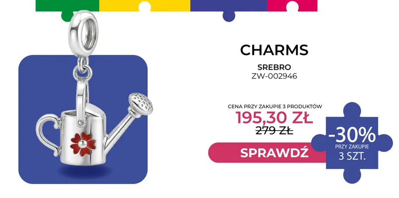 Charms srebro ZW-002946 Briju promocja w Briju