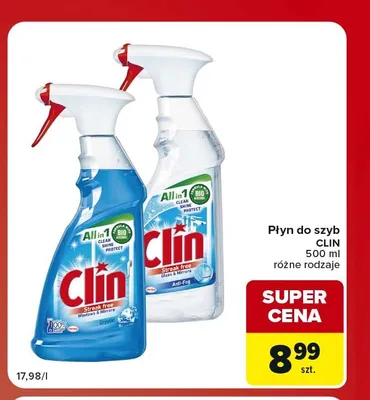 Płyn do szyb Clin Lemon promocja w Carrefour Market