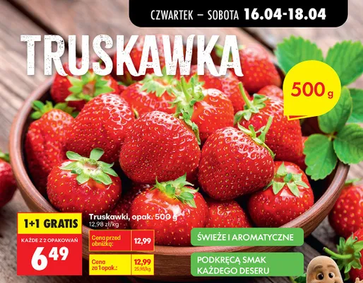Truskawki promocja w Biedronka