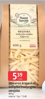 Makaron krajanek/wstążka tradycyjna swojska promocja w Leclerc