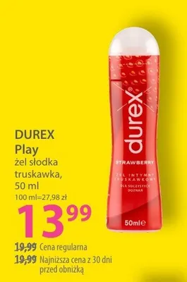 Żel DUREX Play żel słodka truskawka promocja w Hebe