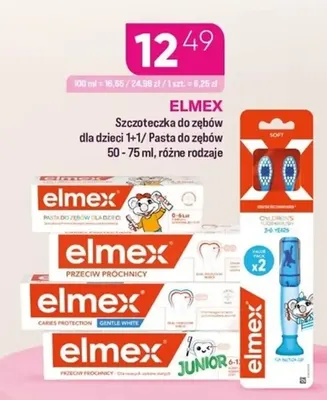 Pasta do zębów dla dzieci 0-6 lat Elmex promocja w Drogerie Koliber