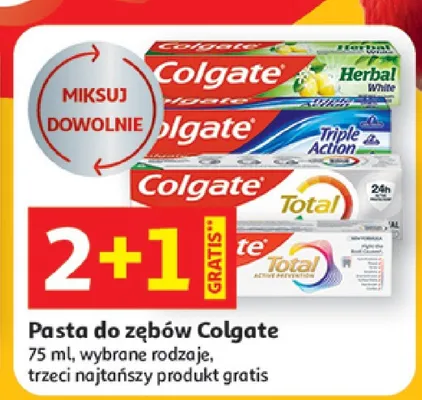 Pasta do zębów wybrane rodzaje promocja w Auchan