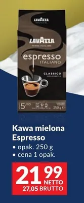 Kawa mielona Lavazza Espresso promocja w Makro
