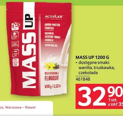 Mass Up ACTIVLAB czekolada promocja w Selgros