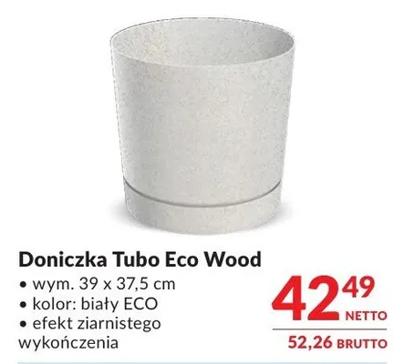Doniczka Tubo Eco Wood promocja w Makro