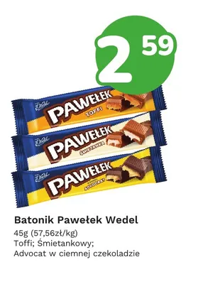 Batonik Pawełek Toffi promocja w Limonka