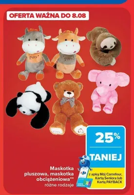 Maskotka pluszowa promocja w Carrefour