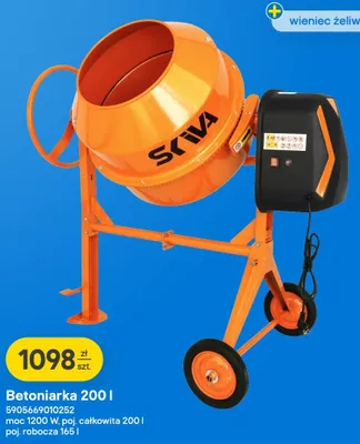 Betoniarka Skiva promocja w Castorama