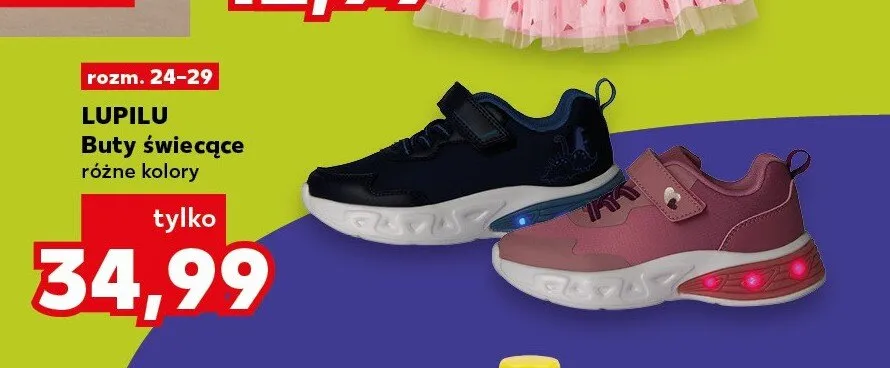Buty dziecięce świecące Lupilu promocja w Kaufland
