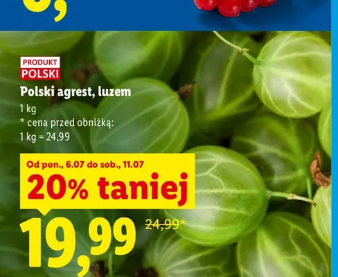 Agrest luzem polski promocja w Lidl