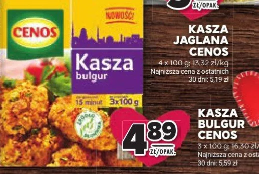 Kasza bulgur Cenos promocja w Stokrotka