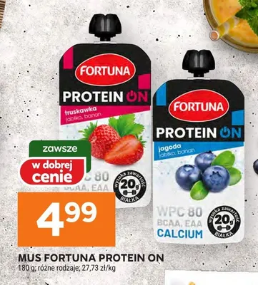 Mus Fortuna Protein On jagoda promocja w Stokrotka