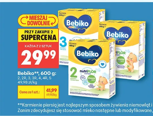 Mleko Bebiko 4 600g promocja w Biedronka