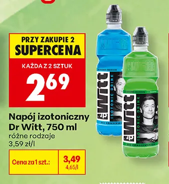 Napój izotoniczny Dr Witt promocja w Biedronka