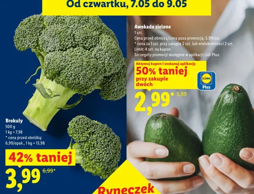 Awokado zielone promocja w Lidl