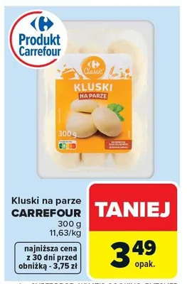 Kluski na parze Carrefour promocja w Carrefour
